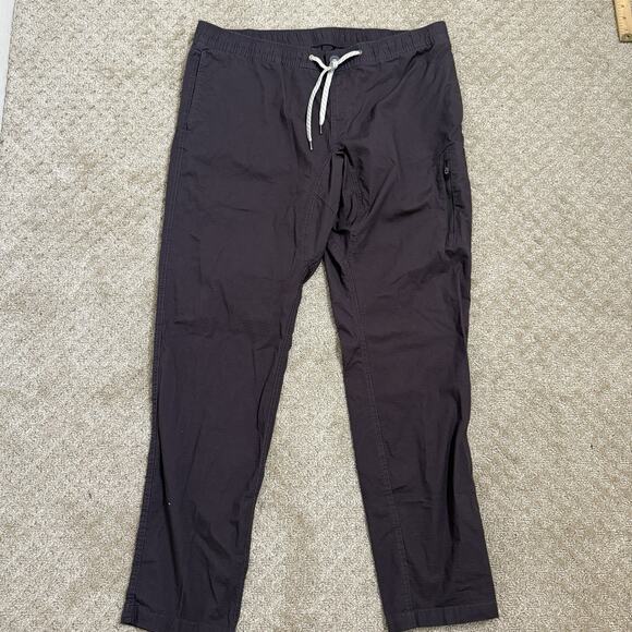 Vuori Climber Pants Mens XXL Charcoal Gray Slim Fit Ripstop Elastic Waist - Picture 10 of 16